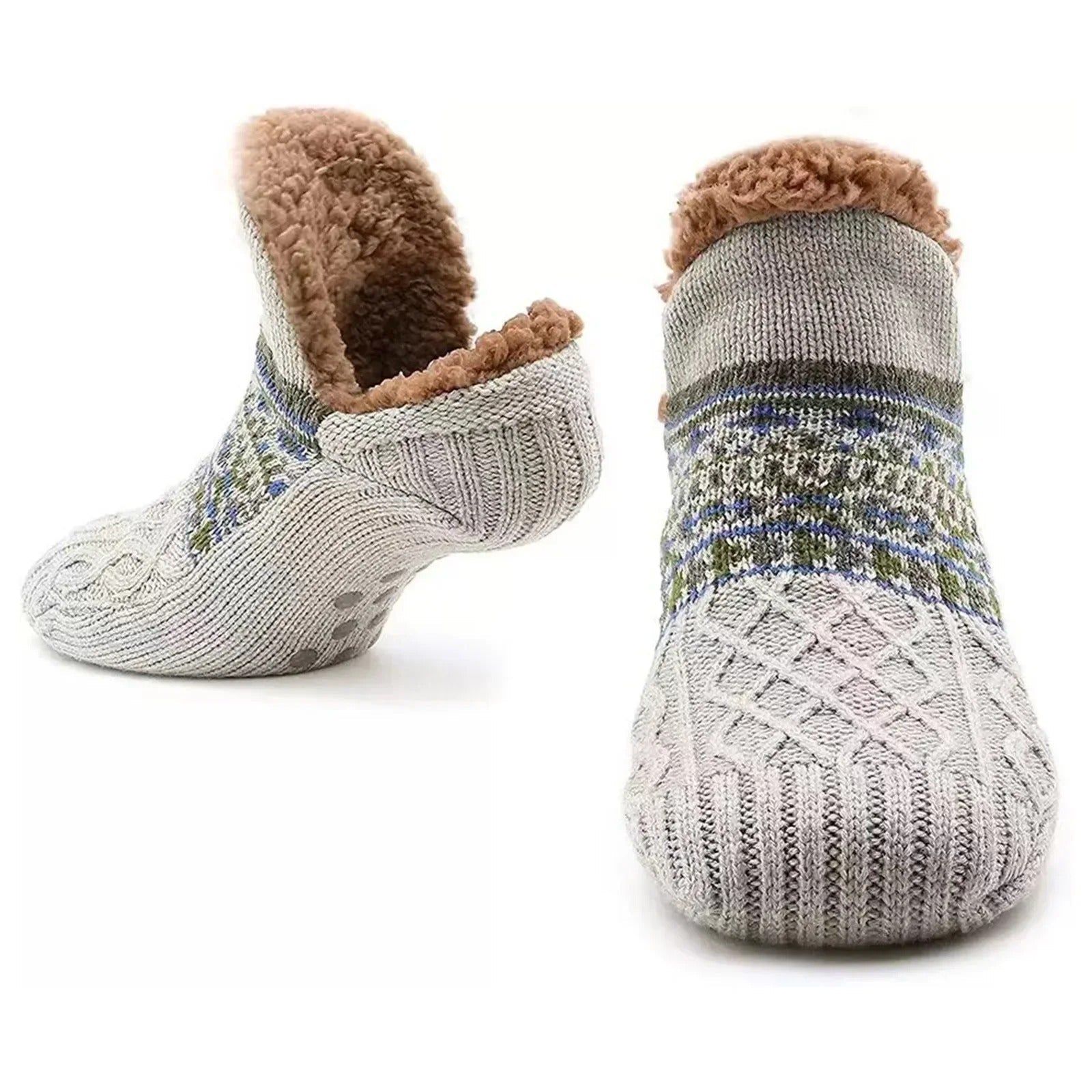 Chaussettes d'intérieur chaudes et antidérapantes pour l'hiver 3