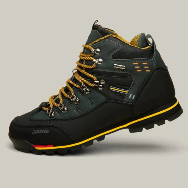 Chaussure Randonnée Homme Imperméable Cuir PU Semelle Caoutchouc 4