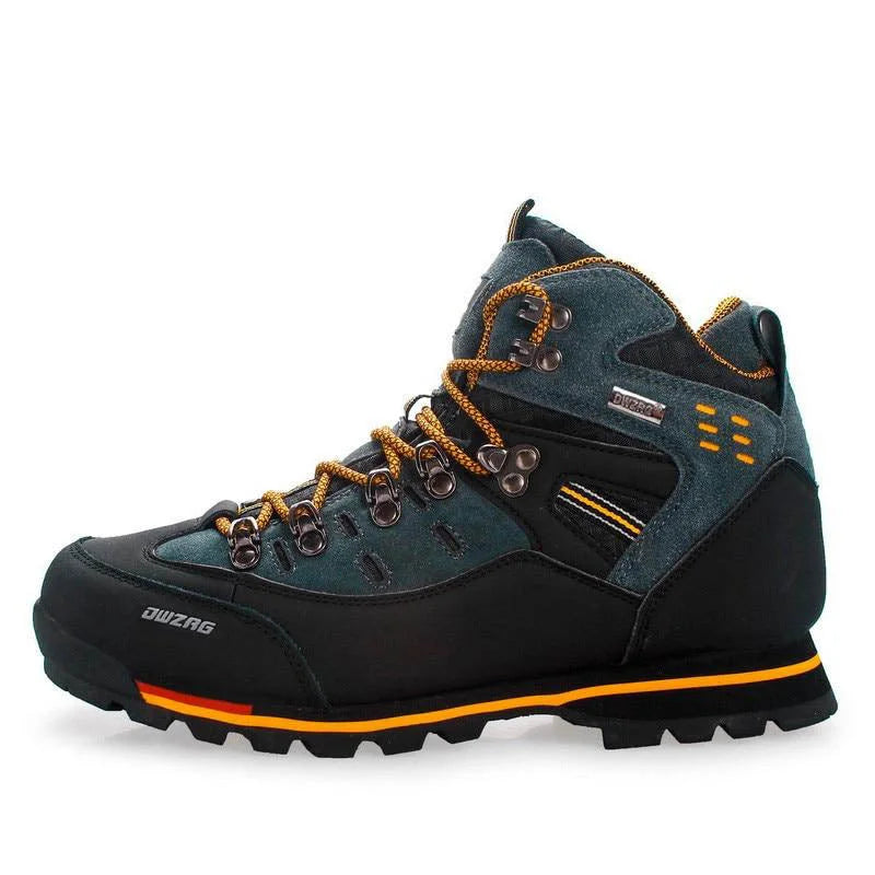 Chaussure Randonnée Homme Imperméable Cuir PU Semelle Caoutchouc 5