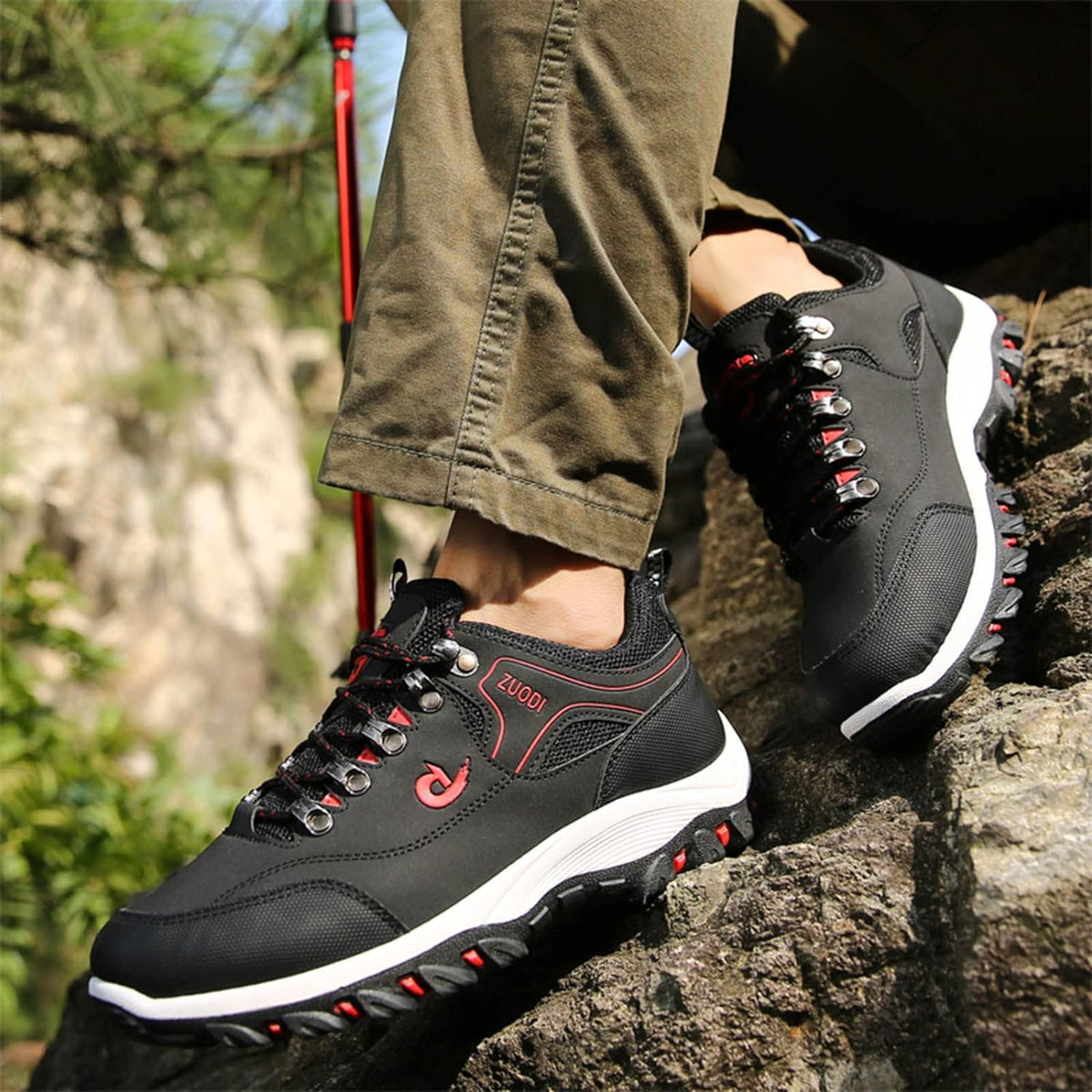 Chaussure Randonnée Homme Imperméable Respirante Semelle Antidérapante 3