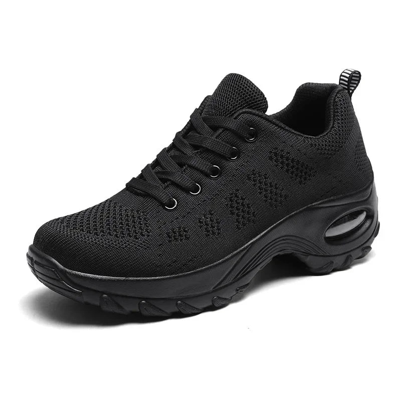 Chaussures Casual Femme à Semelle Épaisse en Tricot avec Coussin d'Air 5