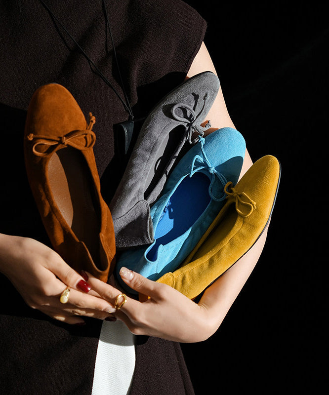 Chaussures Femme Plates Avec Nœud Décontracté 1