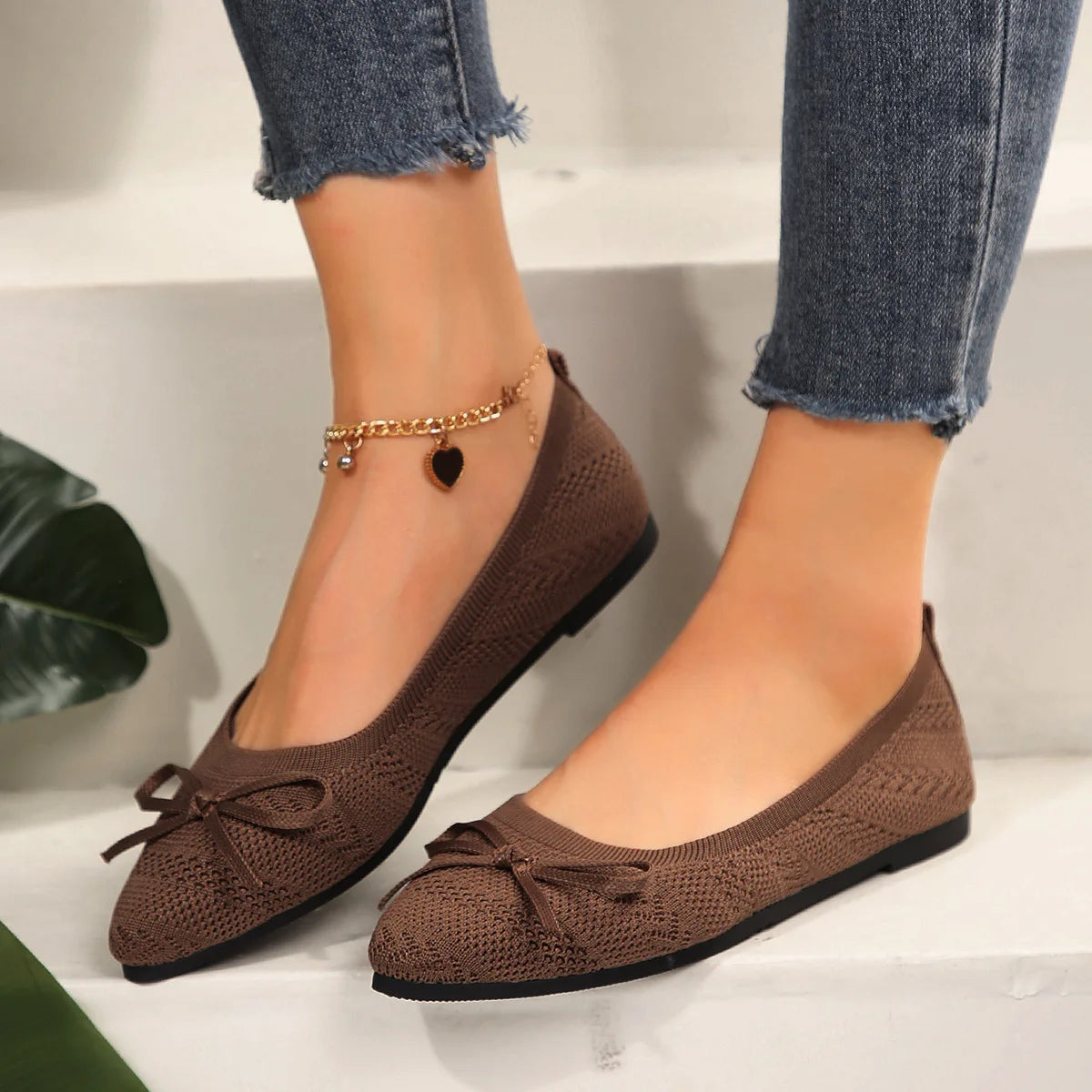 Chaussures Femme Plates Confortables avec Nœud 7