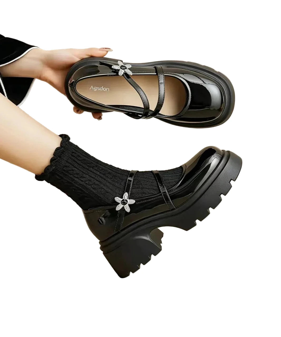 Chaussures Mary Jane à plateforme épaisse pour femme 0
