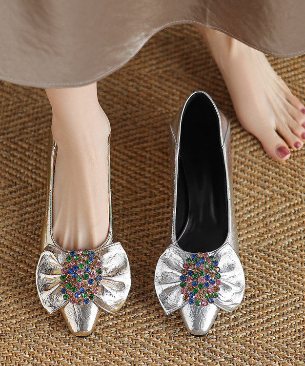 Chaussures Plates Chic avec Nœud 3