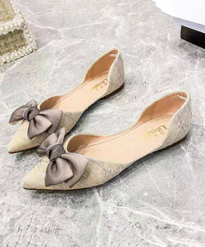 Chaussures Plates Femme avec Nœud 0