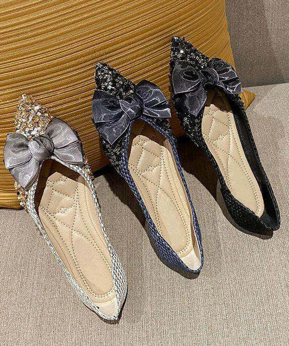 Chaussures Plates Femme avec Nœud 3