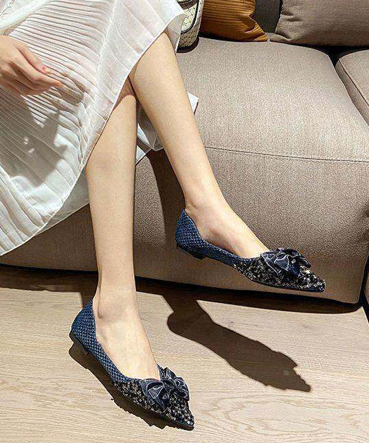 Chaussures Plates Femme avec Nœud 4