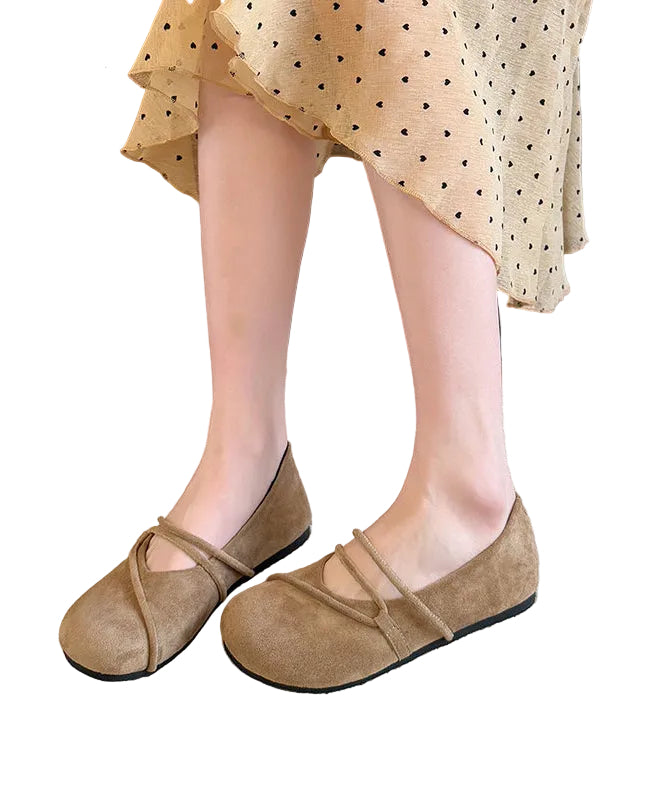 Chaussures Plates Femme avec Sangle Croisée 4