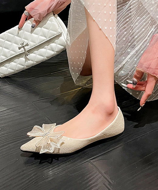 Chaussures Plates Femme en Daim 4