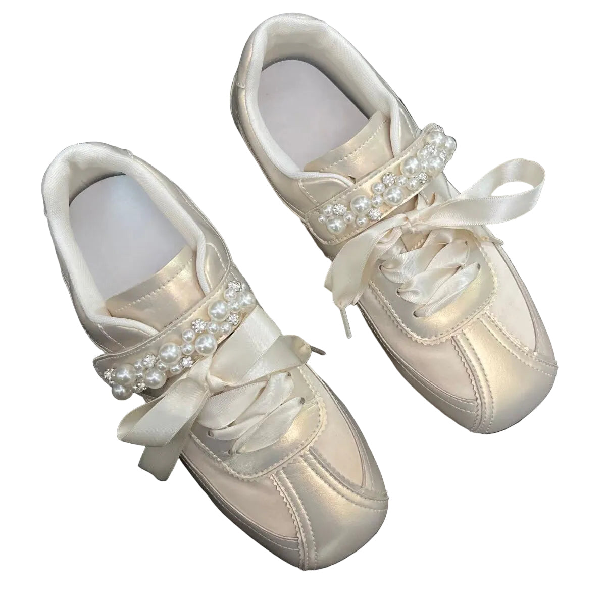 Chaussures Plates à Lacets avec Nœud 3
