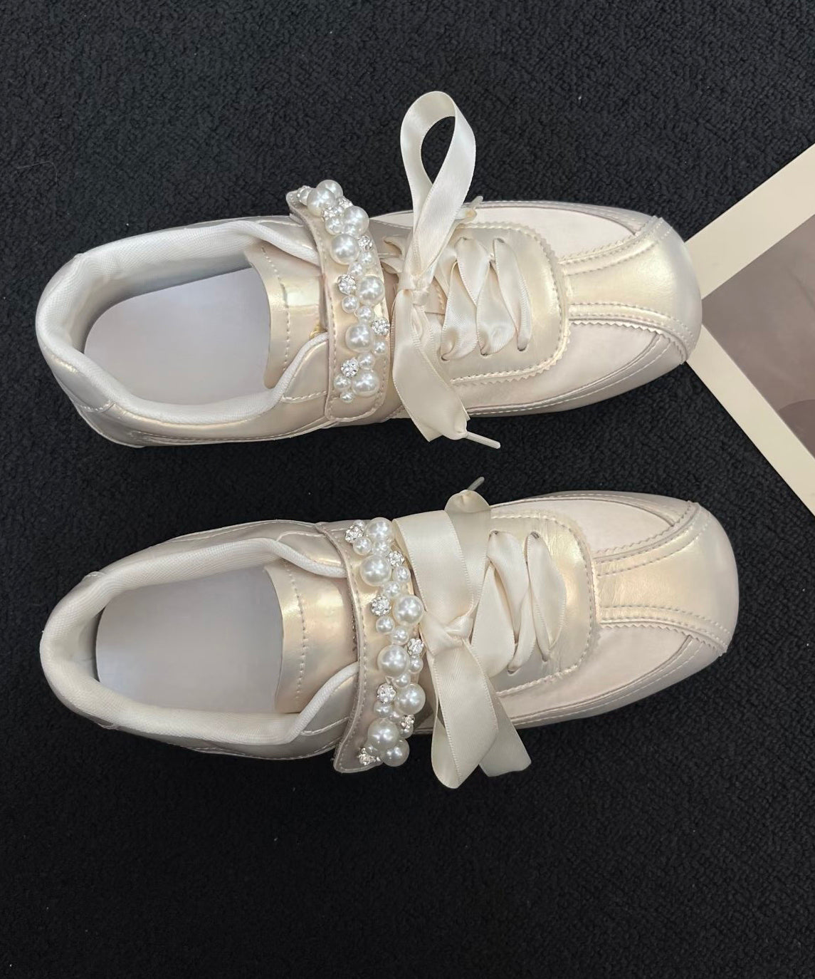 Chaussures Plates à Lacets avec Nœud 4