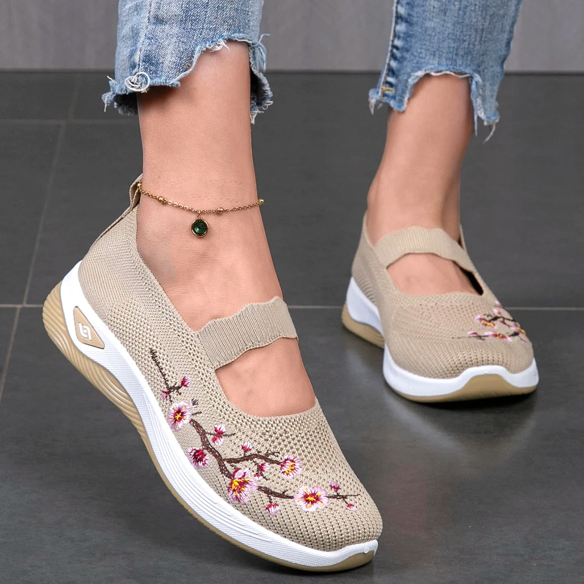 Chaussures Plates en Maille Respirante pour Femmes 1