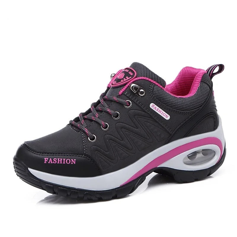 Chaussures Randonnée Femme Cuir Déperlant Semelle Caoutchouc 6