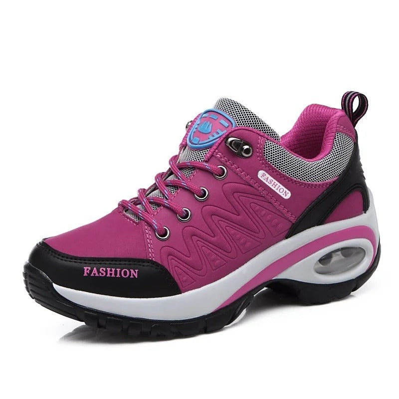 Chaussures Randonnée Femme Cuir Déperlant Semelle Caoutchouc 7