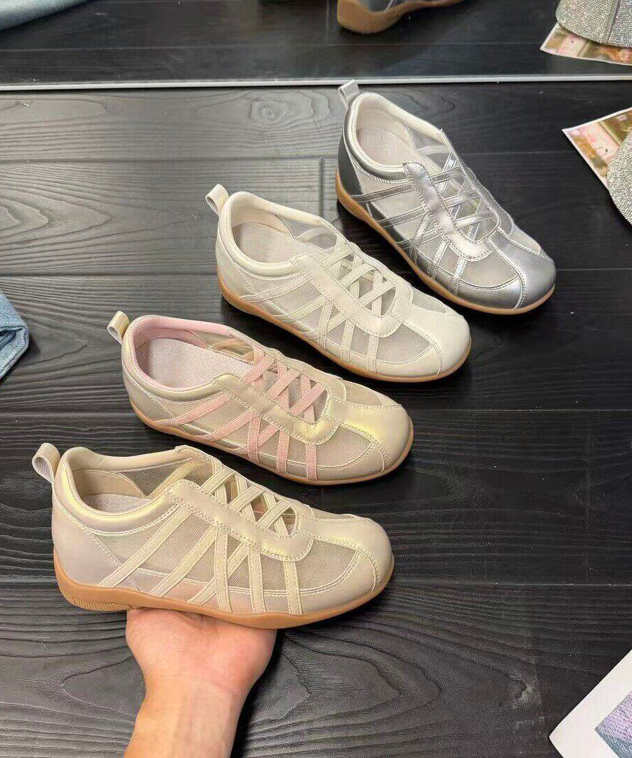 Chaussures à Talons Compensés en Maille 4