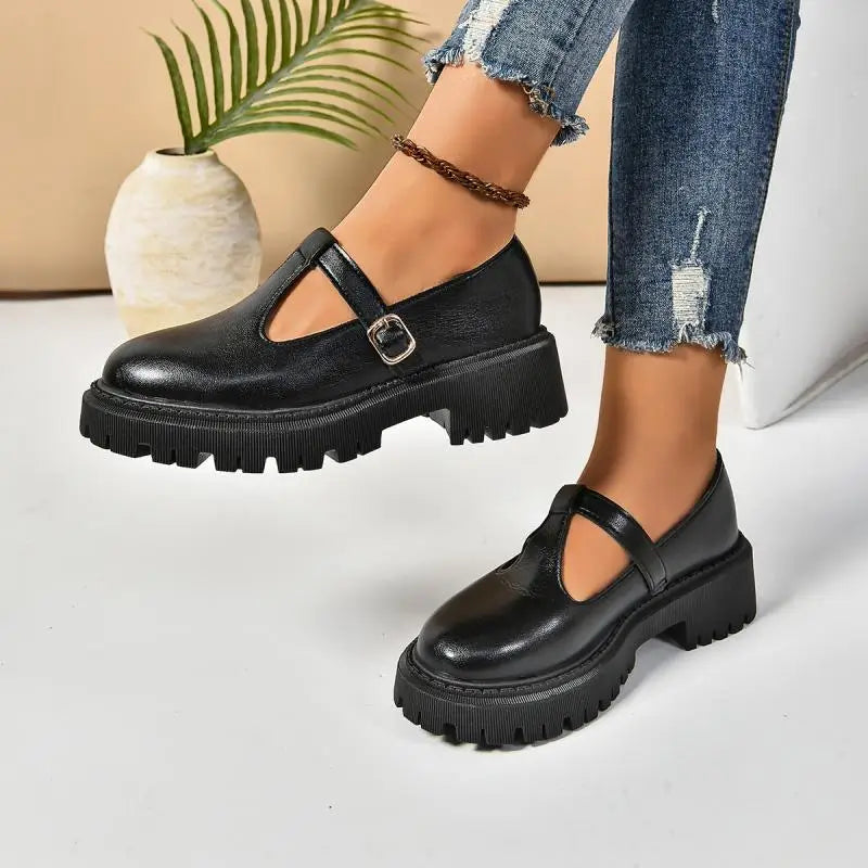 Chaussures à plateforme Femme Style Rétro 5