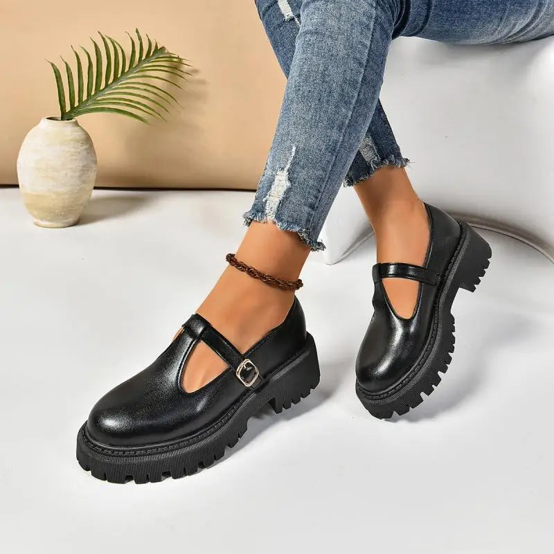 Chaussures à plateforme Femme Style Rétro 6