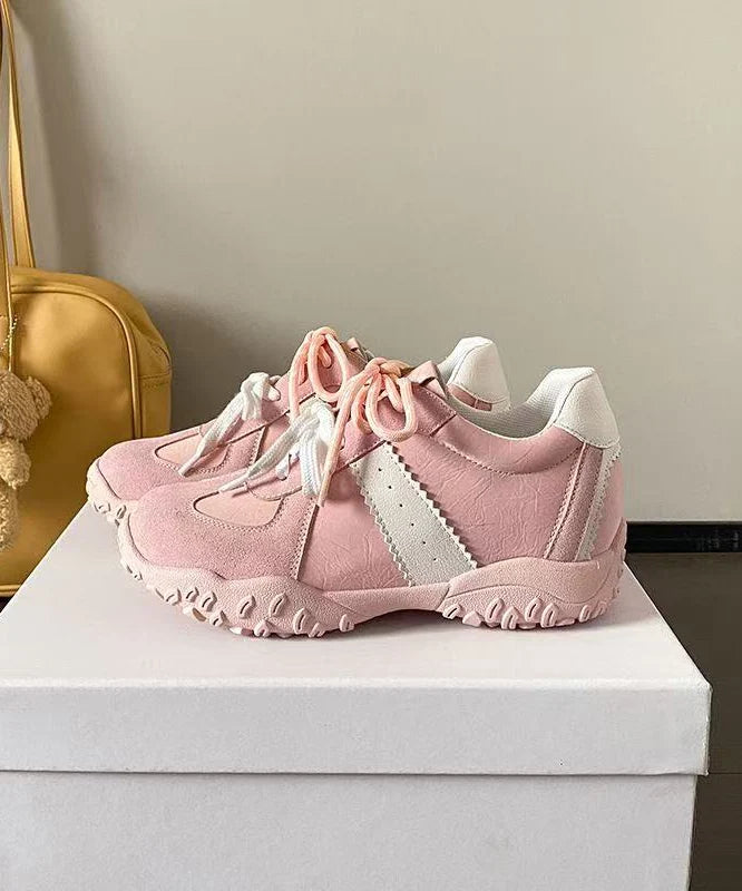 Chaussures à talons compensés décontractées pour femmes à lacets 1