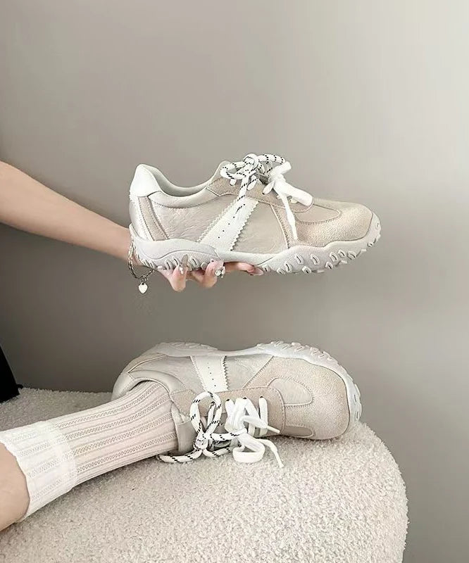 Chaussures à talons compensés décontractées pour femmes à lacets 3