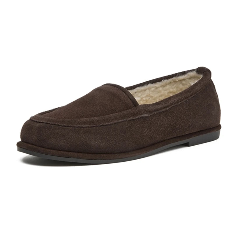 Chaussures d'hiver pour femmes Mocassins à talons bas 3