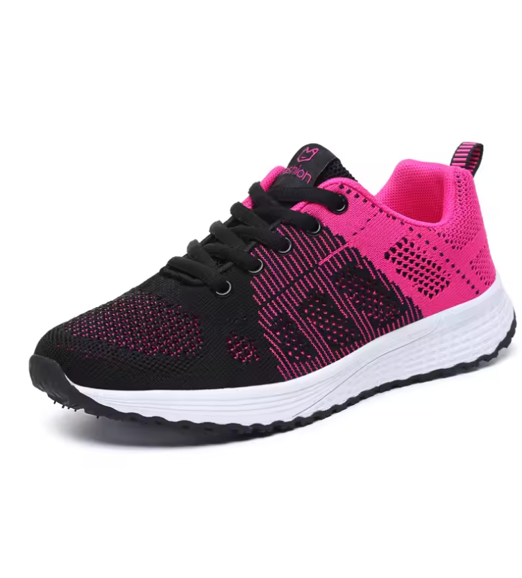 Chaussures de Marche Femme Confortables Tissu Respirant Semelle Caoutchouc 9