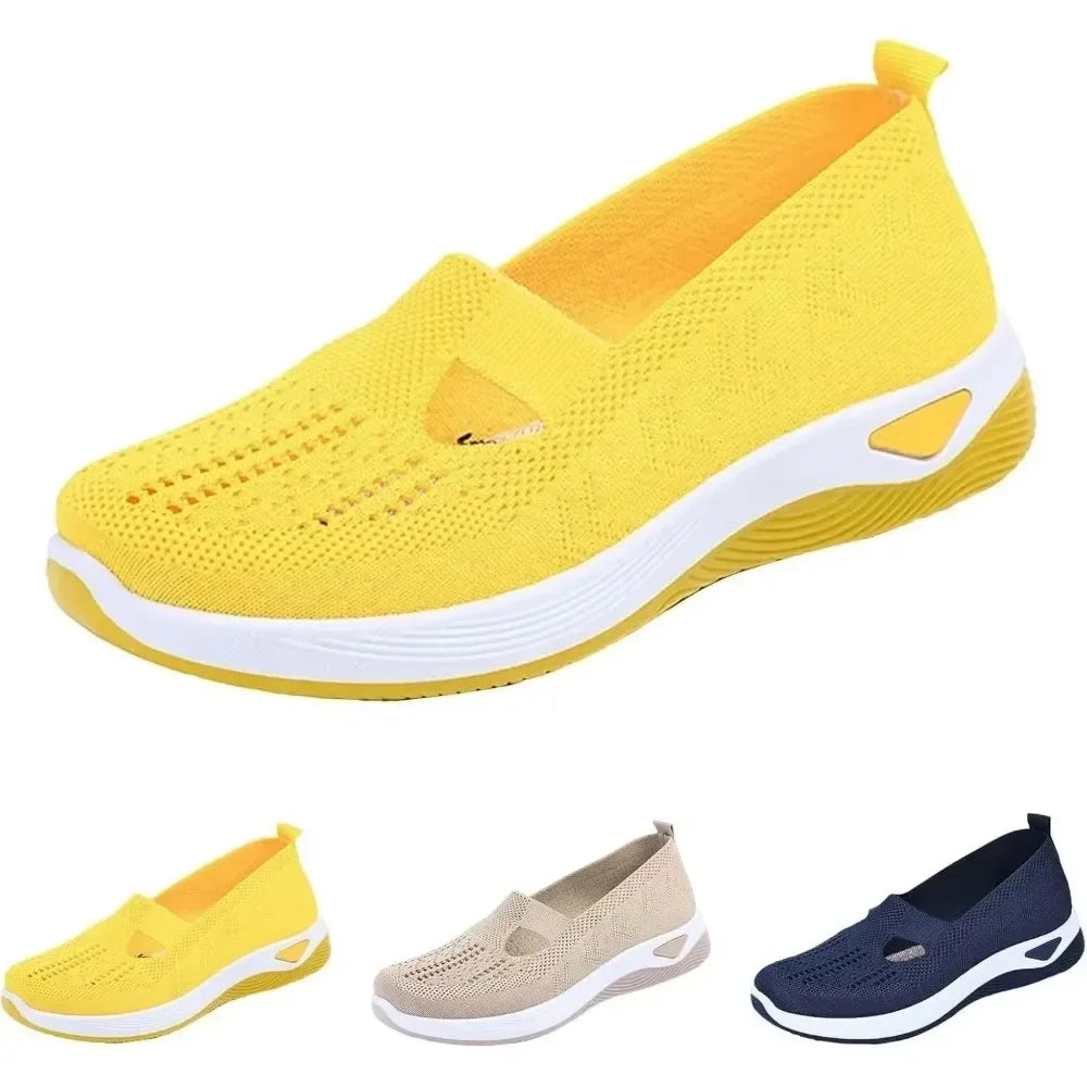 Chaussures de Marche Femme Confortables en Tissu Respirant et Semelle en Mousse à Mémoire 0