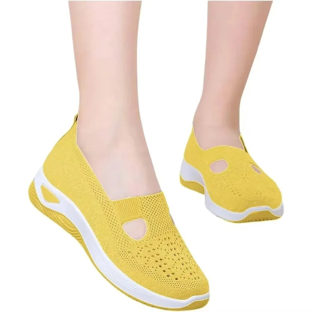 Chaussures de Marche Femme Confortables en Tissu Respirant et Semelle en Mousse à Mémoire 1