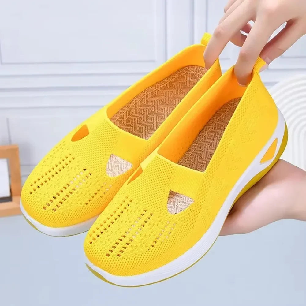 Chaussures de Marche Femme Confortables en Tissu Respirant et Semelle en Mousse à Mémoire 4