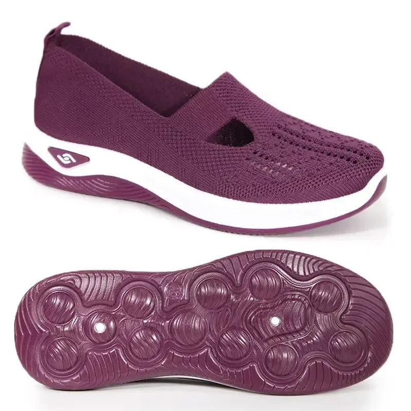 Chaussures de Marche Femme Confortables en Tissu Respirant et Semelle en Mousse à Mémoire 6