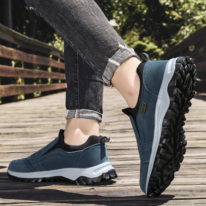 Chaussures de Sport pour Hommes en Cuir Suédé Respirant 3