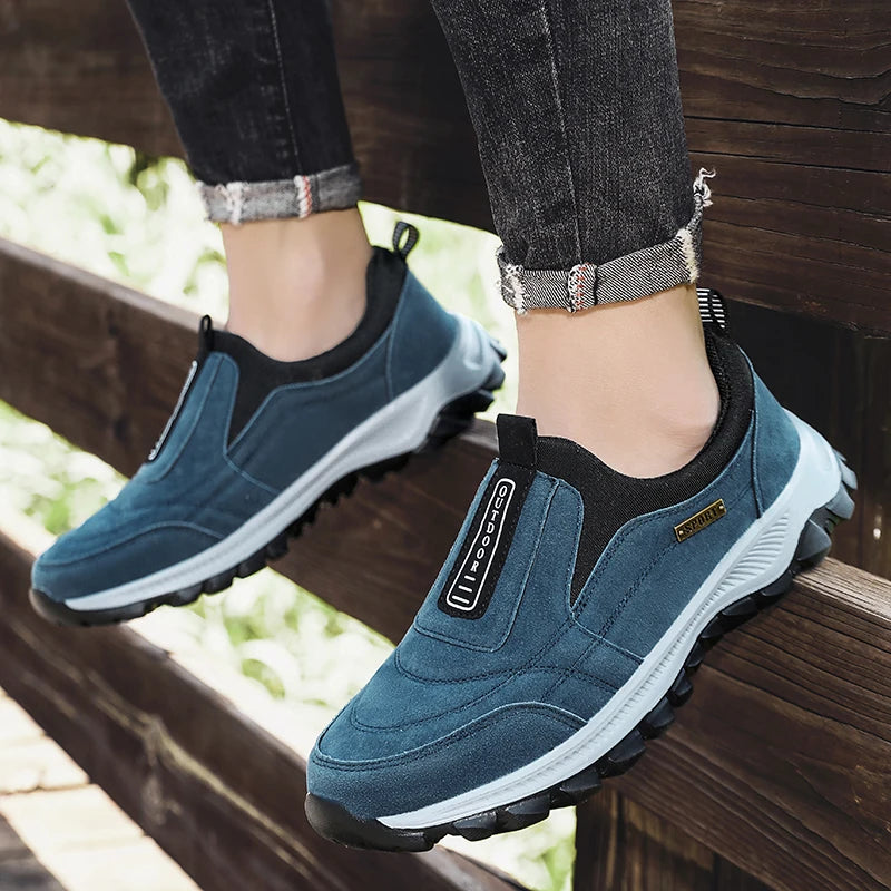 Chaussures de Sport pour Hommes en Cuir Suédé Respirant 5