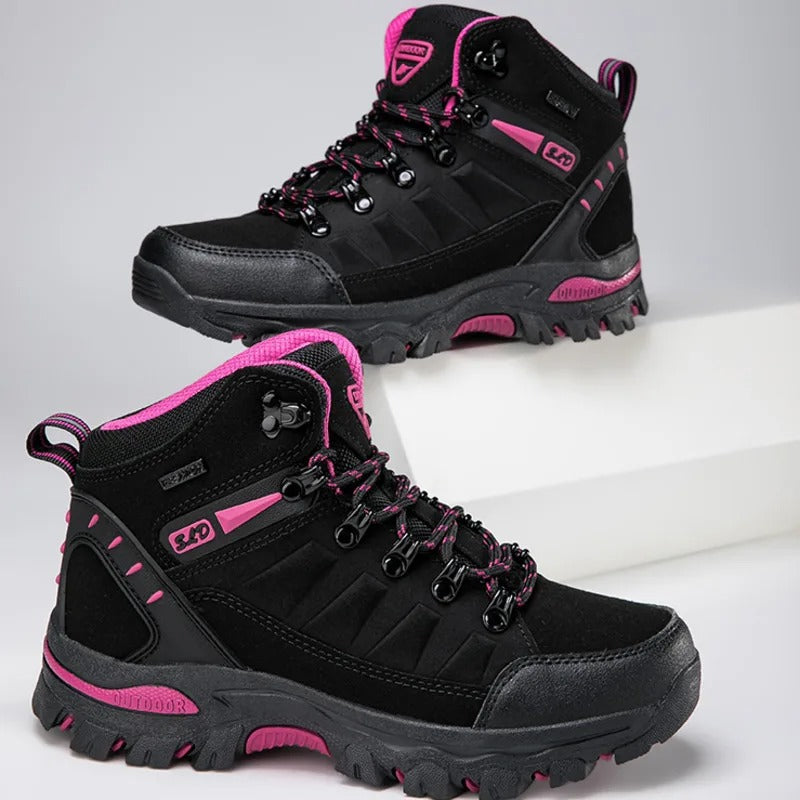 Chaussures de randonnée hivernales imperméables et sûres pour femmes 4