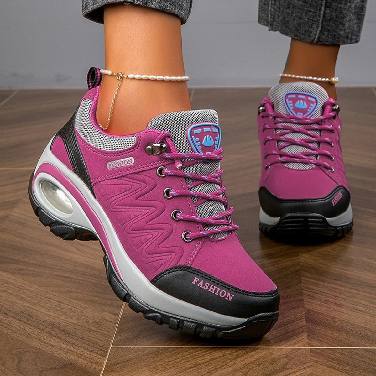 Chaussures de randonnée imperméables pour femmes aux couleurs vives 1