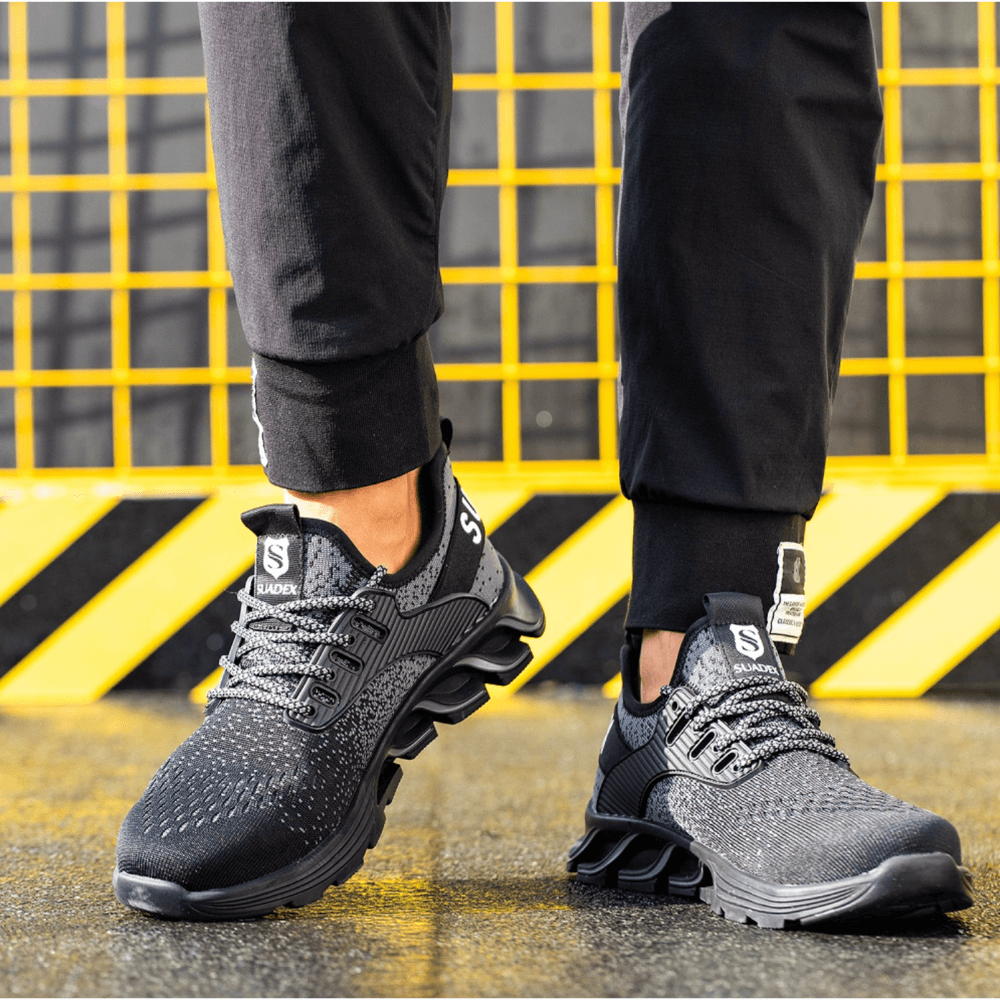 Chaussures de travail légères avec protection en acier pour hommes 5