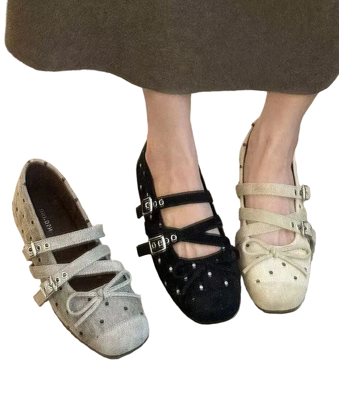 Chaussures plates à boucle et bride pour femmes 0