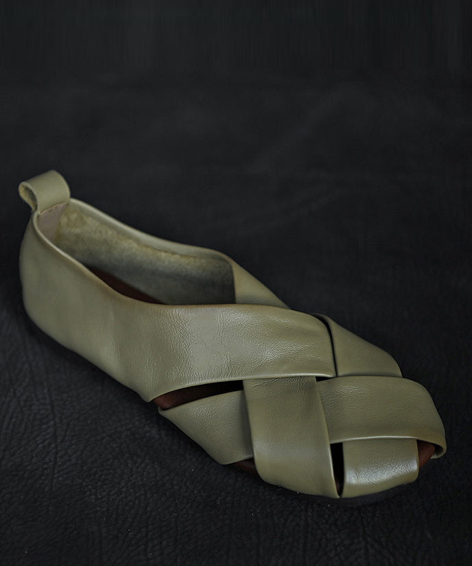 Chaussures plates à sangles croisées pour femme 1