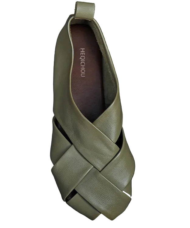 Chaussures plates à sangles croisées pour femme 2