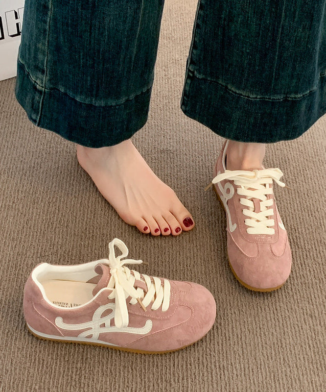 Chaussures plates décontractées à lacets pour femmes 2