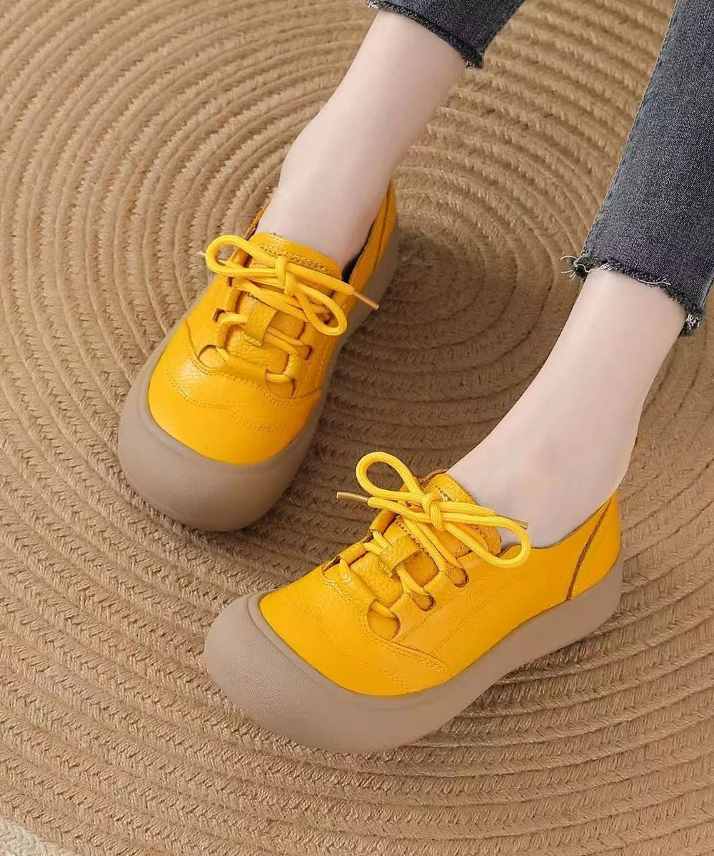 Chaussures plates décontractées à lacets pour femmes 3