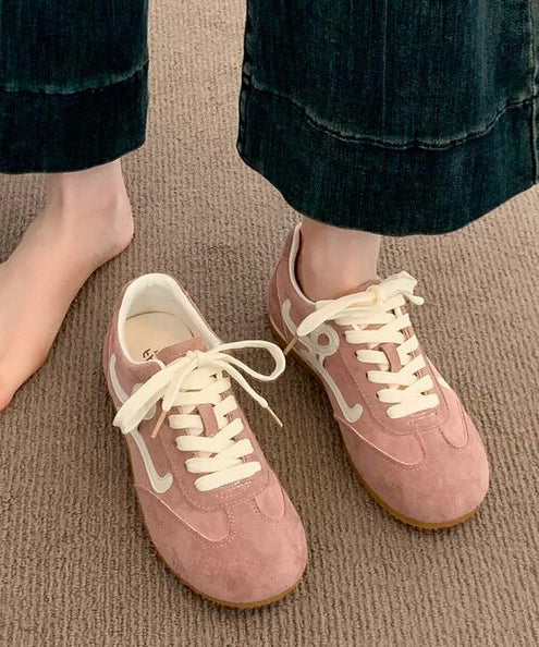 Chaussures plates décontractées à lacets pour femmes 4