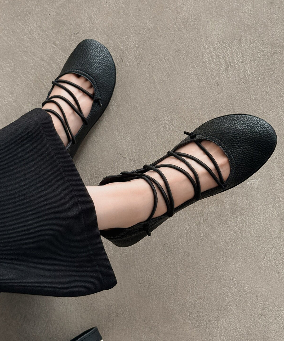 Chaussures plates pour femmes à sangles croisées 1