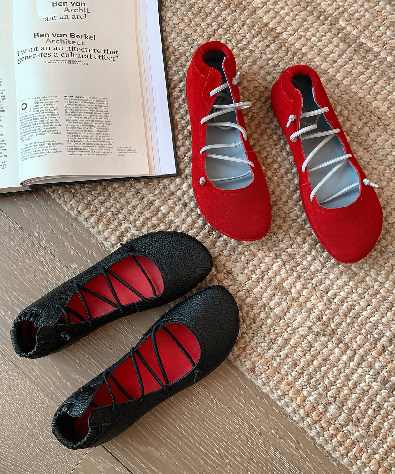 Chaussures plates pour femmes à sangles croisées 4