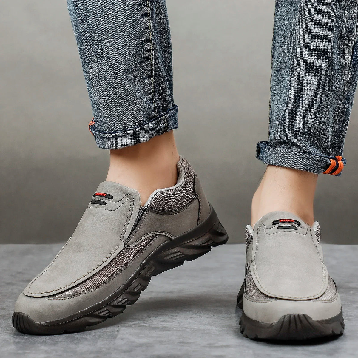 Chaussures pour Hommes Mocassins Décontractés en Cuir 1