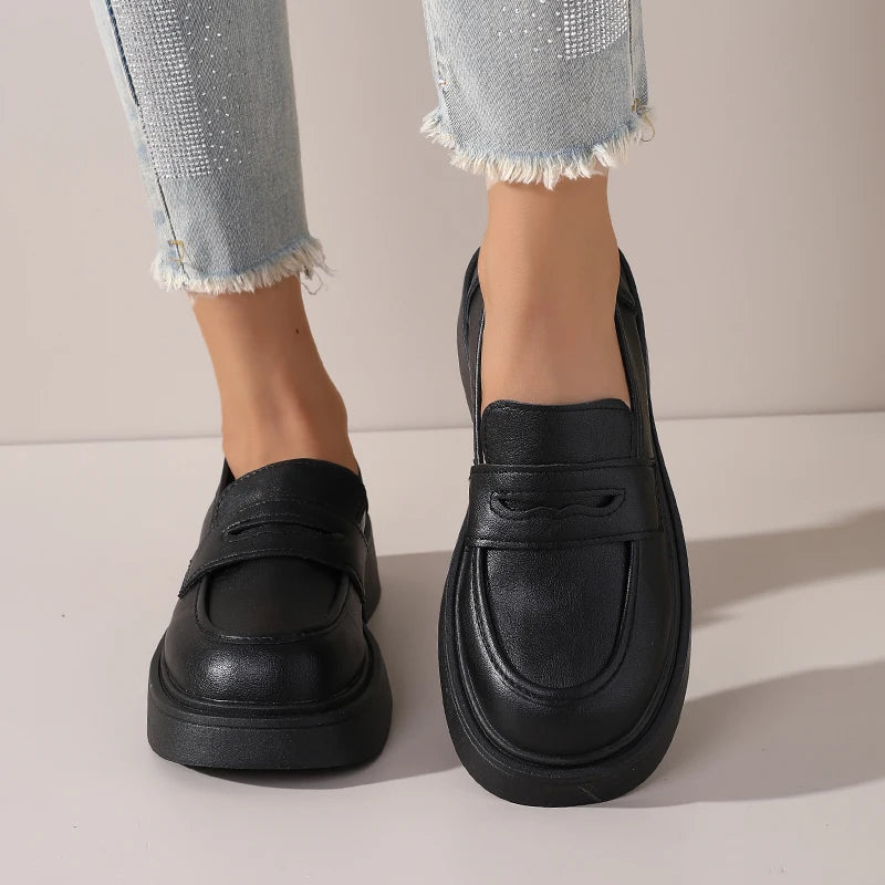 Chaussures pour femmes Mocassins à semelles épaisses 1
