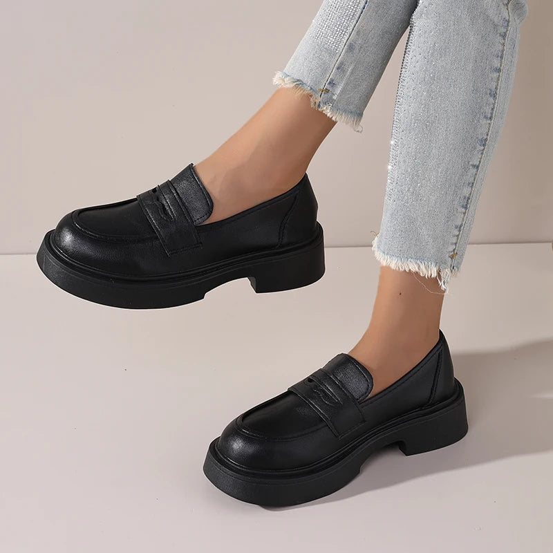 Chaussures pour femmes Mocassins à semelles épaisses 3