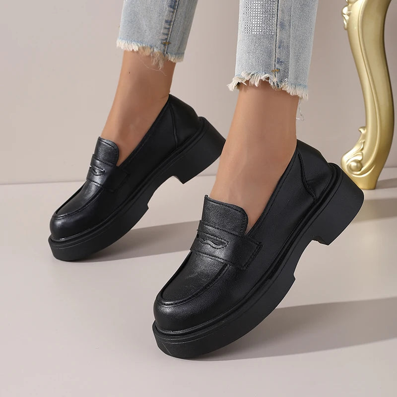 Chaussures pour femmes Mocassins à semelles épaisses 5