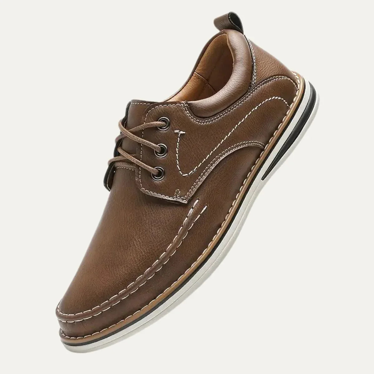 Chaussures pour hommes en cuir avec soutien 1