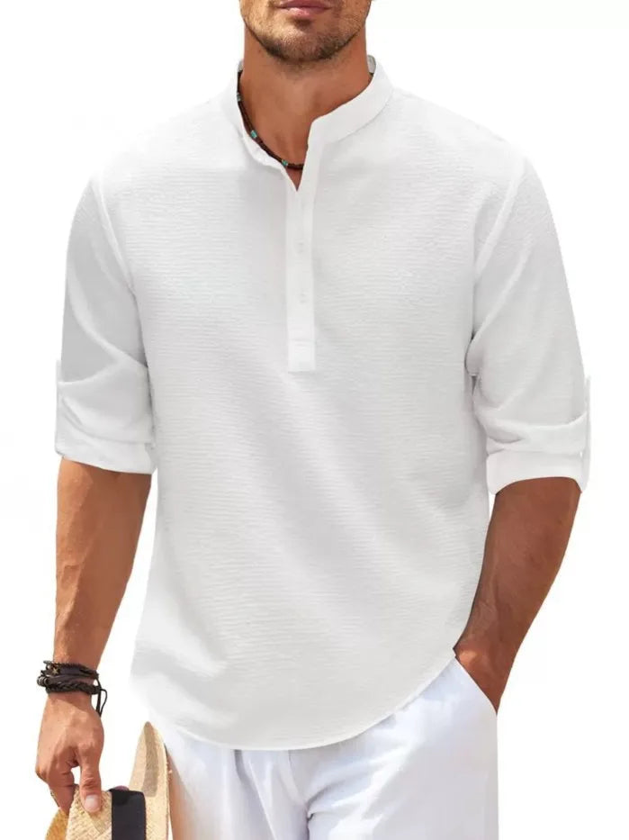 Chemise Homme Classique Tissu Respirant Manche Courte 0