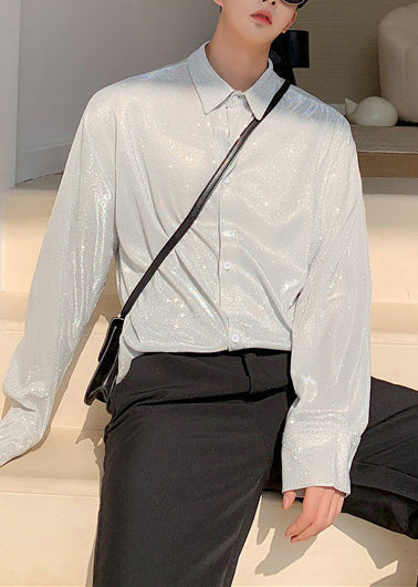 Chemise Homme Coupe Ample à Paillettes Automne 1